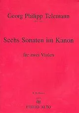 Georg Philipp Telemann Notenblätter 6 Sonaten im Kanon