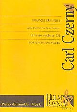 Carl Czerny Notenblätter Variations brillantes sur le theme tyrolien