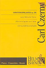 Carl Czerny Notenblätter Variations brillantes sur un theme de
