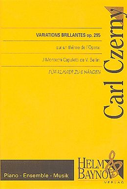 Carl Czerny Notenblätter Variations brillantes sur un theme de