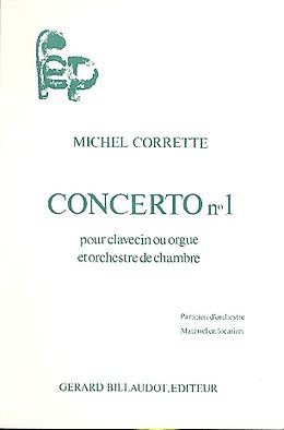 Michel Corrette Notenblätter Concerto no.1 op.26 pour clavecin ou orgue