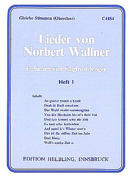 Norbert Wallner Notenblätter Lieder Band 1 für Frauenchor (Oberchor)