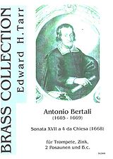Antonio Bertali Notenblätter Sonata Nr.17 à 4 da Chiesa