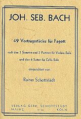Johann Sebastian Bach Notenblätter 49 Vortragsstücke nach den 3 Sonaten und