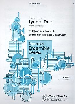 Johann Sebastian Bach Notenblätter Lyrical Duo for 2 trombones