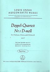 Ludwig (Louis) Spohr Notenblätter Doppelquartett d-Moll op.65 für