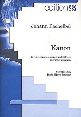 Johann Pachelbel Notenblätter Kanon für Melodieinstrumente