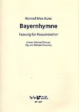 Konrad Max Kunz Notenblätter Bayernhymne