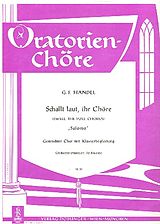 Georg Friedrich Händel Notenblätter Schallt laut ihr Chöre