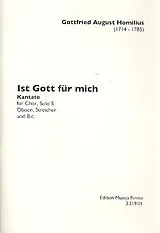 Gottfried August Homilius Notenblätter Ist Gott für mich so trete gleich alles wider mich