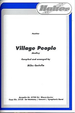 Notenblätter Village People Medleyfür Blasorchester