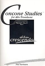 Giuseppe (Joseph) Concone Notenblätter Studies vol.1 for alto trombone