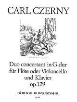 Carl Czerny Notenblätter Duo concertant op.129