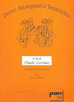 Claude Gervaise Notenblätter Sixiesme Livre de Danceries
