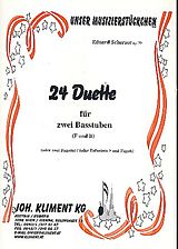 Eduard Scherzer Notenblätter 24 Duette op.79 für 2 Basstuben (F und B)
