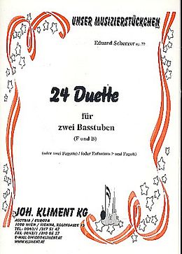 Eduard Scherzer Notenblätter 24 Duette op.79