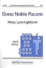 Mary Lynn Lightfoot Notenblätter Dona nobis pacem for mixed