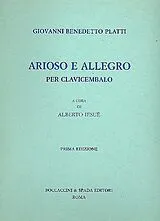 Giovanni Benedetto Platti Notenblätter Arioso e allegro per clavicembalo