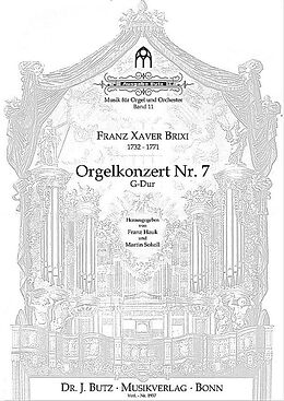 Franz Xaver Brixi Notenblätter Konzert G-Dur Nr.7