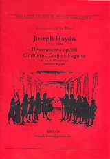 Franz Joseph Haydn Notenblätter Divertimento op.100 für Klarinette