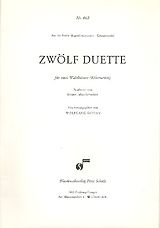 Wolfgang Suppan Notenblätter 12 Duette für 2 Waldhörner