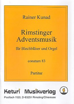 Rainer Kunad Notenblätter Rimstinger Adventsmusik für