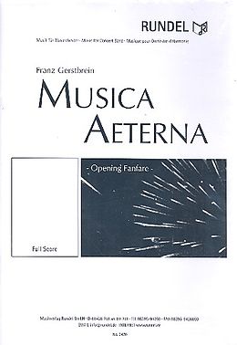 Franz Gerstbrein Notenblätter Musica Aeterna für Blasorchester