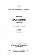 Erich Opitz Notenblätter Sonatine in 3 Sätzen für