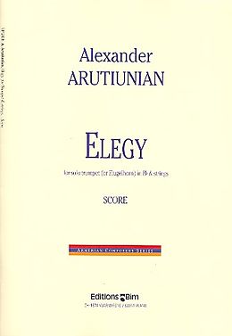 Alexander Arutjunjan Notenblätter Elegy for trumpet (flugelhorn)