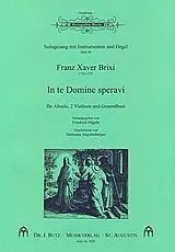 Franz Xaver Brixi Notenblätter In te Domine speravi