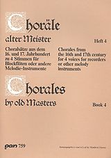  Notenblätter Choräle alter Meister Band 4