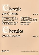  Notenblätter Choräle alter Meister Band 5