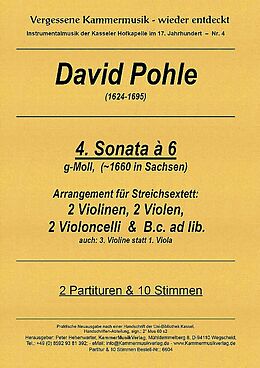 David Pohle Notenblätter Sonata à 6 g-Moll Nr.4