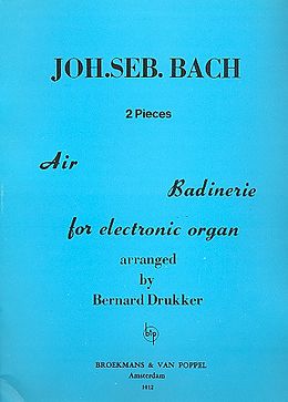 Johann Sebastian Bach Notenblätter 2 Pieces for electronic organ