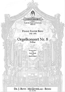 Franz Xaver Brixi Notenblätter Konzert D-Dur Nr.8