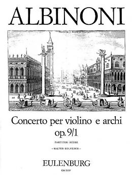 Tomaso Albinoni Notenblätter Konzert B-Dur op.9,1