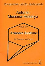 Antonio Messina-Rosaryo Notenblätter Armonia sublime op.417 für Fagott