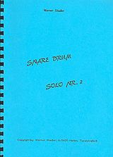Werner Stadler Notenblätter Snare Drum Solo Nr. 2