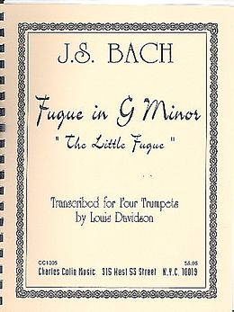 Johann Sebastian Bach Notenblätter Fugue in g Minor for 4 trumpets (clarinets)