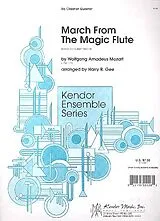 Wolfgang Amadeus Mozart Notenblätter Marsch aus Die Zauberflöte für 4 Klarinetten