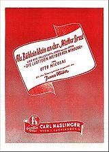 Otto Carl Ehrenfried Nicolai Notenblätter Als Büblein klein an der Mutter Brust