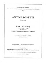 Antonio (Franz Anton Rössler) Rosetti Notenblätter Parthia D-Dur Nr.3