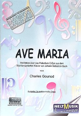 Charles Francois Gounod Notenblätter Ave Maria für elektronische Orgel