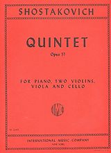 Dimitri Schostakowitsch Notenblätter Quintet in g-Minor op.57 for 2 violins