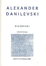 Alexander Danilevski Notenblätter Ricercari für Altblockflöte