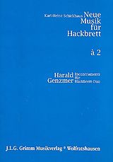 Harald Genzmer Notenblätter Incontramenti für 2 Hackbretter