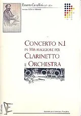 Ernesto Cavallini Notenblätter Konzert Es-Dur für Klarinette und Orchester