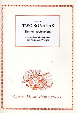 Domenico Scarlatti Notenblätter 2 Sonatas for 4 vioals (violin and 3 violas)