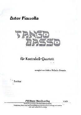 Astor Piazzolla Notenblätter Tango Basso