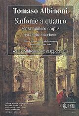 Tomaso Albinoni Notenblätter Sinfonia re maggiore Si4